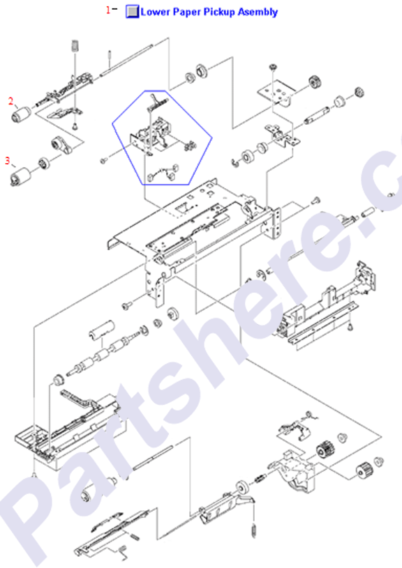 HP parts picture diagram for RM1-2238-000CN